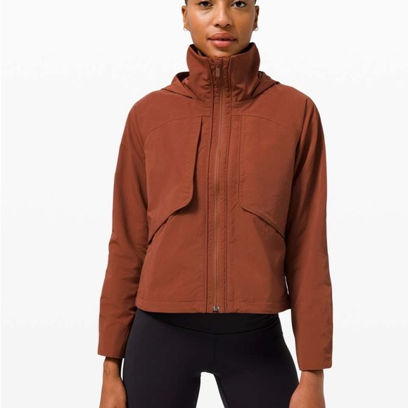 Lululemon Always Effortless Jacket Dark Terracotta Size 4 - Picture 8 of 10